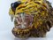 Hand-Painted Ceramic Tiger Head Planter, Italy, 1960s 6