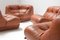 Nuvolone Modular Sofa in Cognac Leather by Rino Maturi for Mimo, Italy, 1970, Set of 4 12