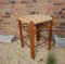 Tabouret Mid-Century en Bois et Corde, 1960s 10