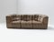 Swiss DS11 Modular Sofa in Brown Patchwork Leather from de Sede, Set of 3, Image 1