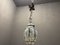 Lampada a sospensione in ferro battuto e vetro di Murano, anni '50, Immagine 5