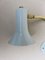 Brass & Light Blue Wall Lights, 1950s, Set of 2, Image 17