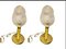 Murano Glass and Brass Table Lamps, 1980s, Set of 2, Image 1
