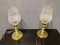 Lampade da tavolo in vetro di Murano e ottone, anni '80, set di 2, Immagine 2