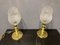 Murano Glass and Brass Table Lamps, 1980s, Set of 2 2