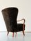 Wingback Chair in Sheepskin by Alfred Christensen, 1940s 3