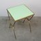 Green Glass Auxiliary Table, 1940s 5