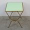Green Glass Auxiliary Table, 1940s 4