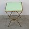 Green Glass Auxiliary Table, 1940s, Image 4