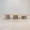 Italian Travertine Coffee Tables, 1980s, Set of 3, Image 10