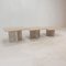 Italian Travertine Coffee Tables, 1980s, Set of 3, Image 2