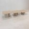 Italian Travertine Coffee Tables, 1980s, Set of 3, Image 3