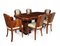 Art Deco Dining Table and Chairs attributed to Hille, 1930s, Set of 7 1