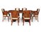 Art Deco Dining Table and Chairs attributed to Hille, 1930s, Set of 7 3
