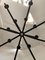 Wrought Iron Florentine Art 20-Light Chandelier in Matte Black Metal from Simoeng 7