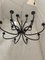 Wrought Iron Florentine Art 20-Light Chandelier in Matte Black Metal from Simoeng 5