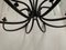 Wrought Iron Florentine Art 20-Light Chandelier in Matte Black Metal from Simoeng, Image 9