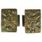 Maniglie in bronzo con rilievi astratti, anni '70, set di 2, Immagine 1