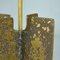 Modernist Sculptural Extruded Cross Bronze Table Lamps, 1970s, Set of 2, Image 6