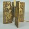 Modernist Sculptural Extruded Cross Bronze Table Lamps, 1970s, Set of 2 5