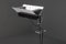 Lámpara de pie ajustable posmoderna de cromo de Ennio Chiggio, Italy, años 50, Imagen 3