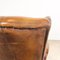 Vintage Sheep Leather Wingback Armchair, Luitert, Image 5