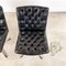 Vintage Buttoned Black Leather Swivel Chairs, 1960s, Set of 2 12