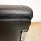 Vintage Black Leather and Chrome Armchairs, Set of 5 22