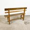 Small Vintage Industrial Wooden Farmhouse Bench 9