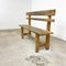 Petit Banc de Ferme Industriel Vintage en Bois 5