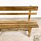 Small Vintage Industrial Wooden Farmhouse Bench 7