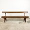 English Antique Wooden Bench with Tiltable Back 13