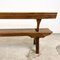 English Antique Wooden Bench with Tiltable Back 12