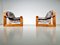 Pine Sling Armchairs, The Netherlands, 1970s, Set of 2 5