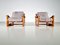 Pine Sling Armchairs, The Netherlands, 1970s, Set of 2 1