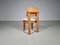 Brutalist Oak Dining Chairs, The Netherlands, 1970s, Set of 4 7