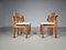 Brutalist Oak Dining Chairs, The Netherlands, 1970s, Set of 4, Image 5