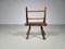 Rustic Wabi-Sabi Dark Hardwood Side Chair, 1920s 4