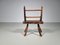 Rustic Wabi-Sabi Dark Hardwood Side Chair, 1920s, Image 4