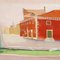 Pino Ponti, Realist Production, 1930s-1940s, Oil on Faesite, Framed, Image 3