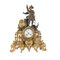 Horloge de Table en Bronze Doré et Marbre 1