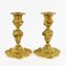 Small Louis XV candlesticks in gilded bronze, 18th century, Set of 2 5