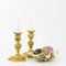 Small Louis XV candlesticks in gilded bronze, 18th century, Set of 2 3