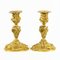 Small Louis XV candlesticks in gilded bronze, 18th century, Set of 2 10