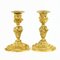 Kleine Louis XV Kerzenhalter aus vergoldeter Bronze, 18. Jh., 2er Set 7