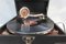 Antique Gramophone with Crank Electrola Turntable Collectible Working Record Player, Germany, 1890s 2