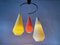Triple Rotaflex Shade Pendant Lamp, Germany, 1960s 6