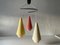 Triple Rotaflex Shade Pendant Lamp, Germany, 1960s 1