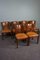 Sheep Leather Dining Room Chairs, Set of 6 3