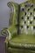 Green Chesterfield Wingchairs, Set of 2, Image 7